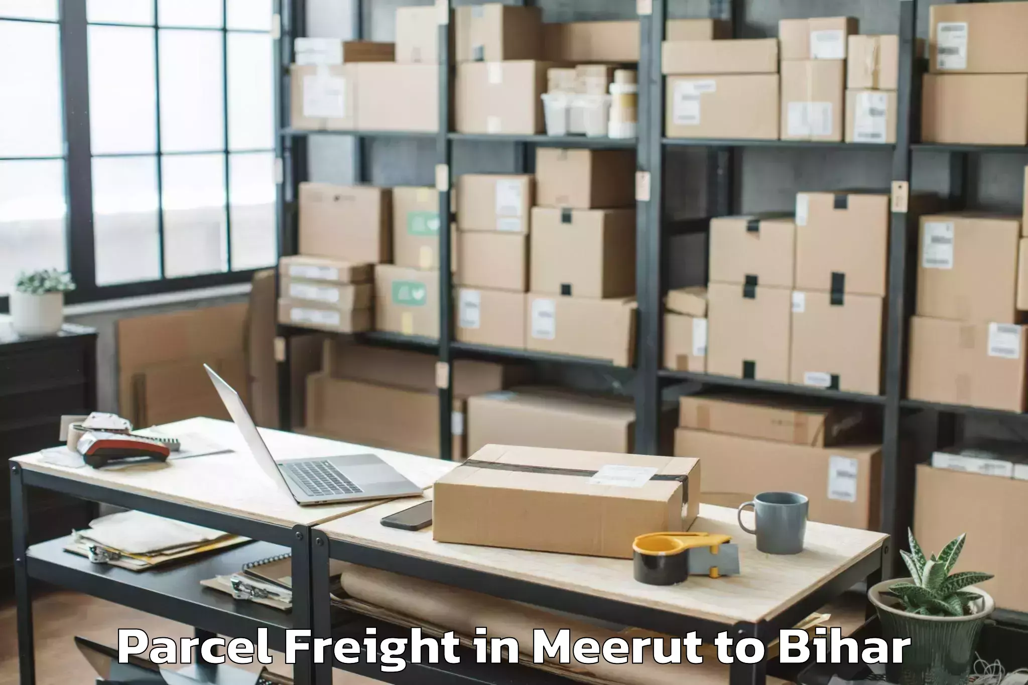 Get Meerut to Bagaha Parcel Freight